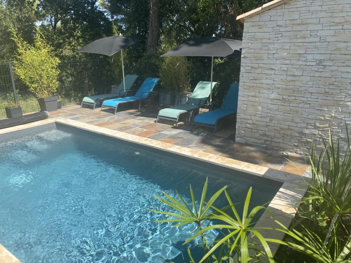 La Suite De Charme Du Mas De La Fontaine De Jonquier Avec Spa Privatif Séguret Exteriör bild